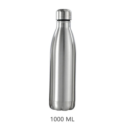500 750 1000ml Water Bottles Stainless Steel Water Bottle 1 Liter Free Shipping Items, Drink Bottle for Sport Travel Cups