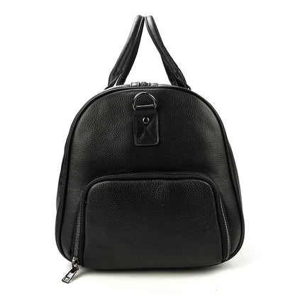 Luxury Genuine Leather Men Women Travel Bag Cow Leather Carry On Luggage Bag Travel Shoulder Bag Male Female Weekend Duffle Bag