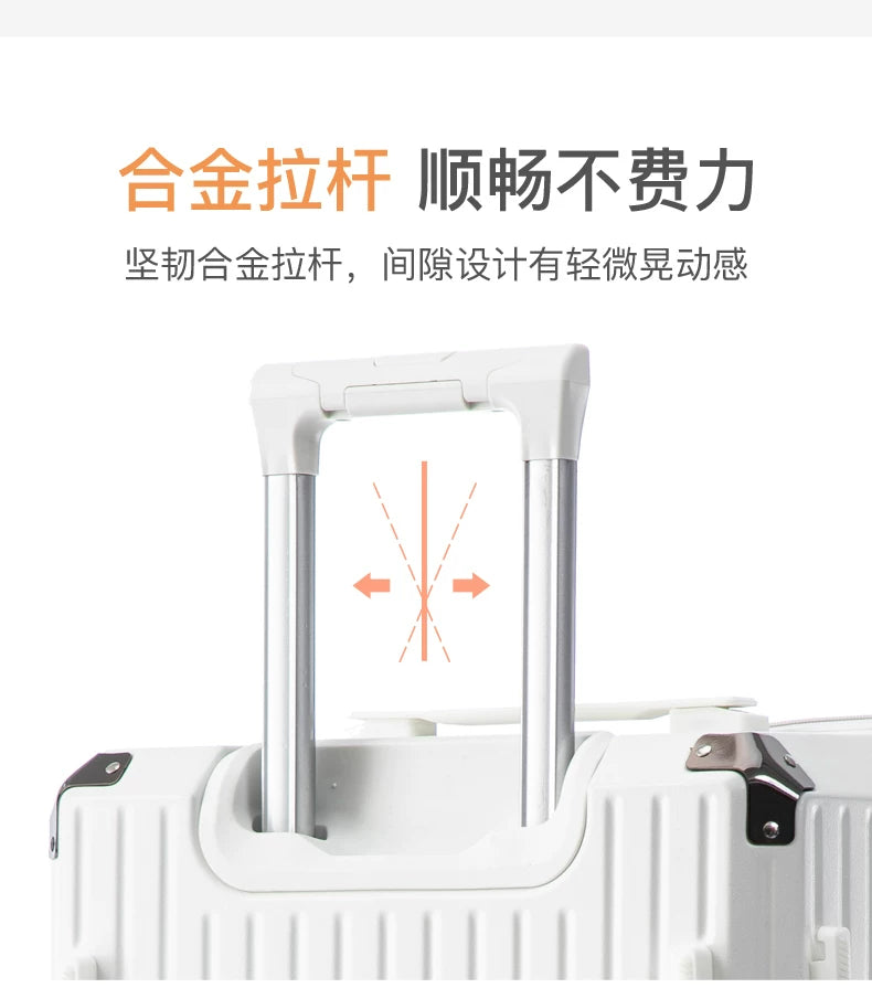 Luggage 20 inch |Cup Holder/Waterproof multifunctional Suitcase Hand Carry Large Capacity Universal Wheel Simple Suitcase
