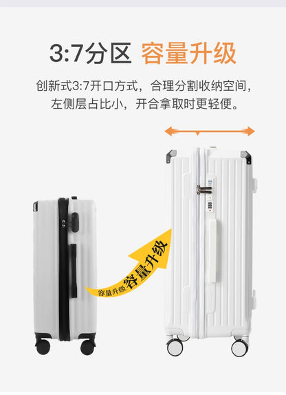 Luggage 20 inch |Cup Holder/Waterproof multifunctional Suitcase Hand Carry Large Capacity Universal Wheel Simple Suitcase