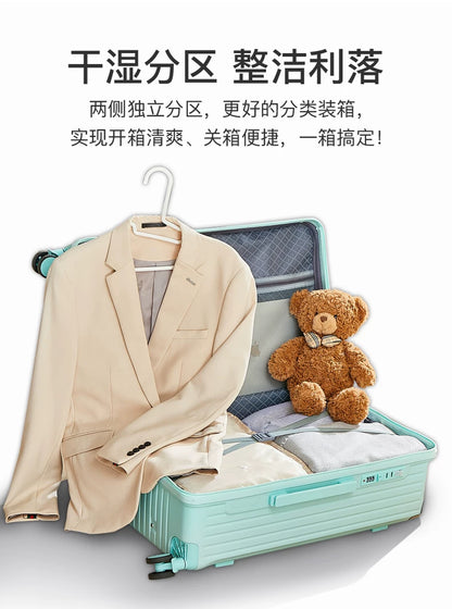 Luggage 20 inch |Cup Holder/Waterproof multifunctional Suitcase Hand Carry Large Capacity Universal Wheel Simple Suitcase