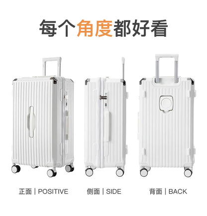 Luggage 20 inch |Cup Holder/Waterproof multifunctional Suitcase Hand Carry Large Capacity Universal Wheel Simple Suitcase