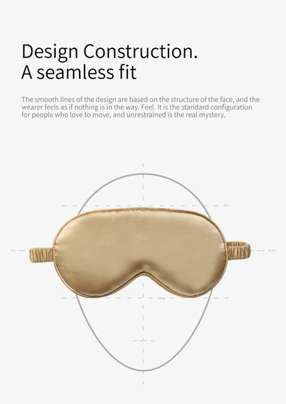 Satin Travel Shading Eyepatch Sleep Eye Mask Lightweight Sleep Blindfold for Nap Restnightview Soft Elastic Strap Eyeshade