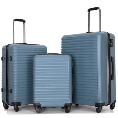 Travelhouse 3 Piece Hardside Luggage Set Hardshell Lightweight Suitcase with TSA Lock Spinner Wheels 20in24in28in