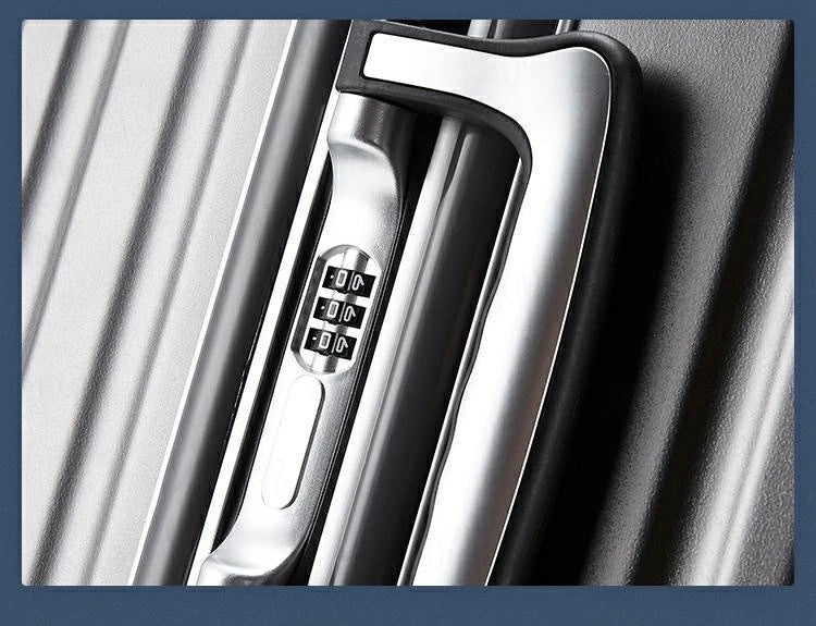 20 22 24 28 Inch Carry-on Suitcase Aluminium frame Rolling Luggage Trip Cabin Trolley Case Travel Bag Password Lock Zipper