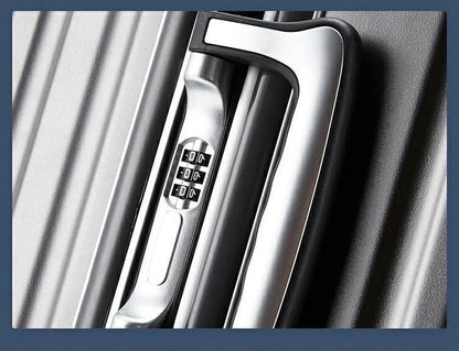 20 22 24 28 Inch Carry-on Suitcase Aluminium frame Rolling Luggage Trip Cabin Trolley Case Travel Bag Password Lock Zipper