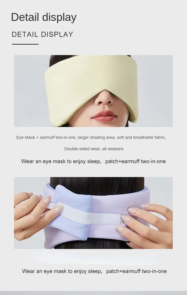 Sleeping Mask Block Out Light Sleep Mask for Eyes Soft Sleeping Aid Eye Mask for Travel Eyeshade Night Breathable Sleepmasker