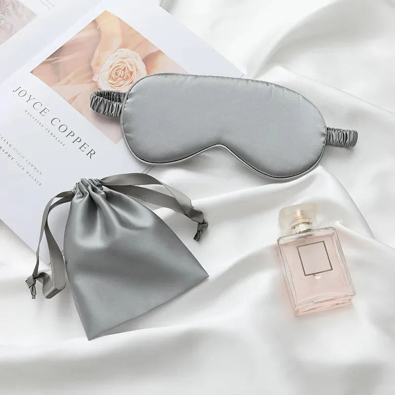 Satin Travel Shading Eyepatch Sleep Eye Mask Lightweight Sleep Blindfold for Nap Restnightview Soft Elastic Strap Eyeshade