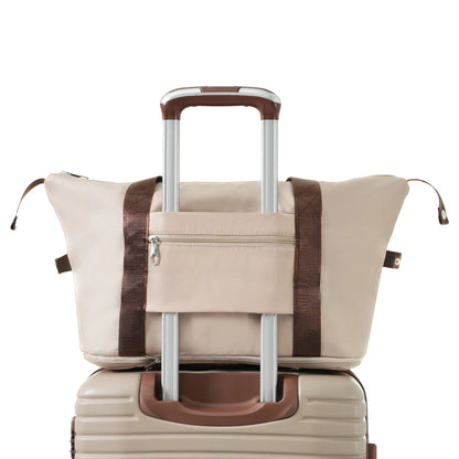 Luggage Sets 3 Piece Carry on Luggage 22x14x9 Airline Approved, Lightweight Hardshell ABS Suitcases with Wheels, 20 inch, Cream