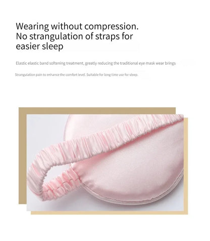 Satin Travel Shading Eyepatch Sleep Eye Mask Lightweight Sleep Blindfold for Nap Restnightview Soft Elastic Strap Eyeshade