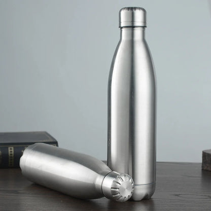 500 750 1000ml Water Bottles Stainless Steel Water Bottle 1 Liter Free Shipping Items, Drink Bottle for Sport Travel Cups